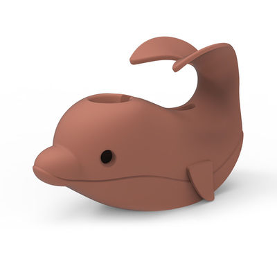 silicon tùy chỉnh dễ thương, nắp vòi bồn tắm với hình dạng cá heo Rhino