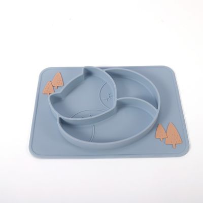 Bộ đồ ăn trẻ em bằng silicon có thể tái sử dụng có thể xếp chồng lên nhau để sử dụng tại nhà