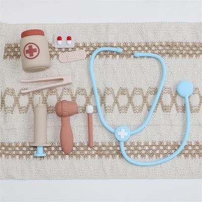 Đồ chơi silicone tùy chỉnh cho trẻ em Chức năng Tiến sĩ Chơi vai trò Trẻ em Y tá Chơi vai trò