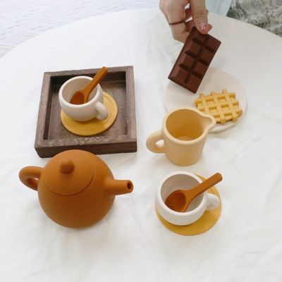 Nhà máy Paisen mới đến 17 mảnh 11pcs Set trẻ em buổi chiều trà silicone Baby đồ chơi nồi trà Set