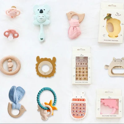 Vòng cổ Tiểu nhi Chuỗi hình nón hình nón cho bút bút bút silicone răng Focus Beads đồ chơi trẻ em