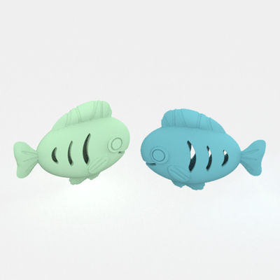 Đồ chơi bán buôn màu sắc Bpa miễn phí cấp thực phẩm silicone chó nuôi huấn luyện cá hình đồ chơi đồ ăn nhẹ rò rỉ chậm silicone feeder đồ chơi cá