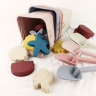 Bộ đồ chơi xô đi biển bằng silicon cho bé - Bán sỉ