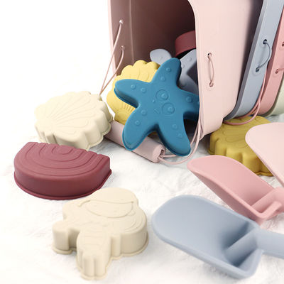 Bộ đồ chơi xô đi biển bằng silicon cho bé - Bán sỉ