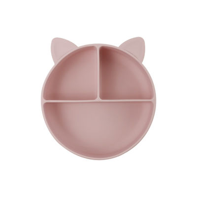 Thức ăn cấp độ silicone bé mèo chia đĩa ăn chén phim hoạt hình Fox đĩa hút