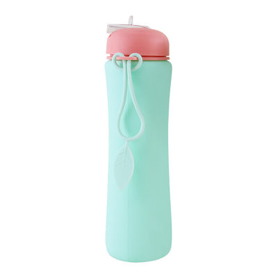 OEM ODM Chai nước silicon mềm có thể gập lại 500Ml để chạy
