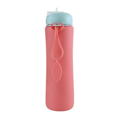 OEM ODM Chai nước silicon mềm có thể gập lại 500Ml để chạy