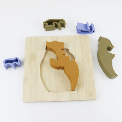 Đồ chơi ghép hình bằng gỗ cho trẻ em hình gấu để học Montessori