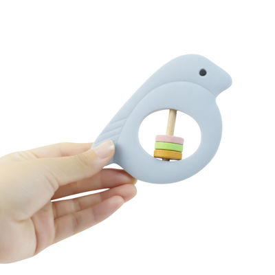 Bird Shape silicon Baby Rattle Với vật liệu thân thiện với môi trường nhiều màu