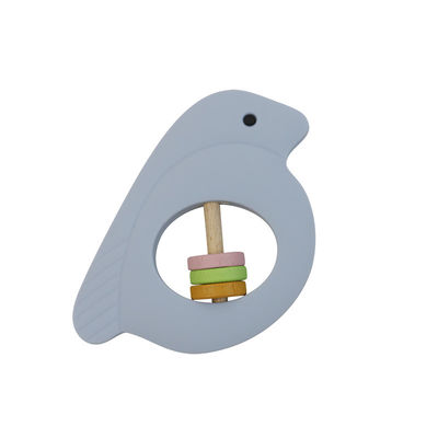 Bird Shape silicon Baby Rattle Với vật liệu thân thiện với môi trường nhiều màu