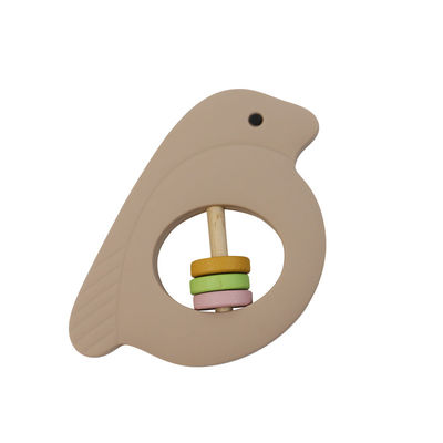 Bird Shape silicon Baby Rattle Với vật liệu thân thiện với môi trường nhiều màu