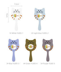 Kitty Shape Food Grade silicon Rattle Teether cho trẻ mới biết đi