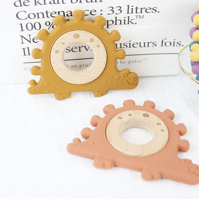 Đồ chơi bằng gỗ cho trẻ em bằng silicon nhiều màu Dây đeo cổ tay cho trẻ sơ sinh