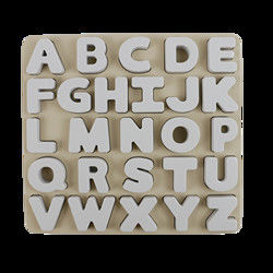 Câu đố silicon dành cho trẻ em cấp thực phẩm với các chữ cái Hình dạng bảng chữ cái