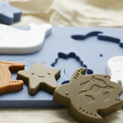 Sea Ocean Animals silicon Puzzle, Giáo dục Montessori Baby Puzzle