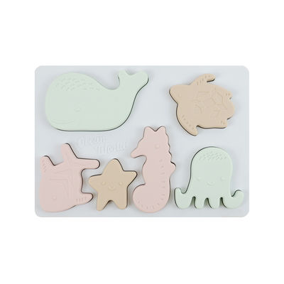 Sea Ocean Animals silicon Puzzle, Giáo dục Montessori Baby Puzzle