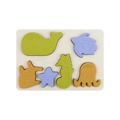 Sea Ocean Animals silicon Puzzle, Giáo dục Montessori Baby Puzzle