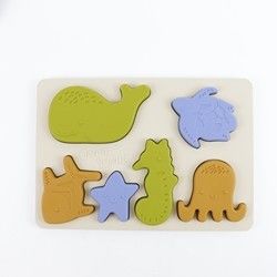 Sea Ocean Animals silicon Puzzle, Giáo dục Montessori Baby Puzzle