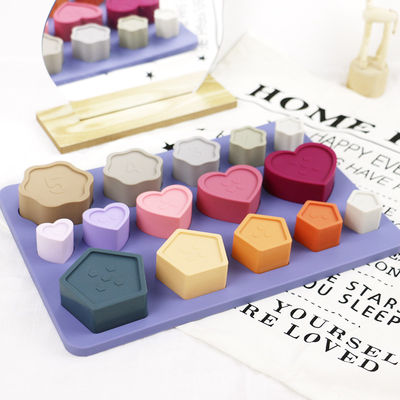 Baby Toddler silicon Puzzle Non Toxic With Star Heart Flower Shape