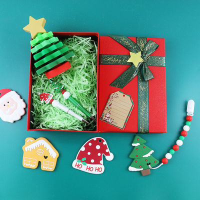 Đồ chơi silicon trẻ em miễn phí BPA, đồ chơi xếp cây thông Noel cho trẻ em