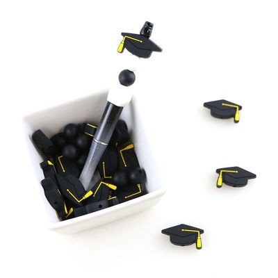Hạt silicon tiêu cự tùy chỉnh cho bút vòng đeo tay tốt nghiệp Clip DIY