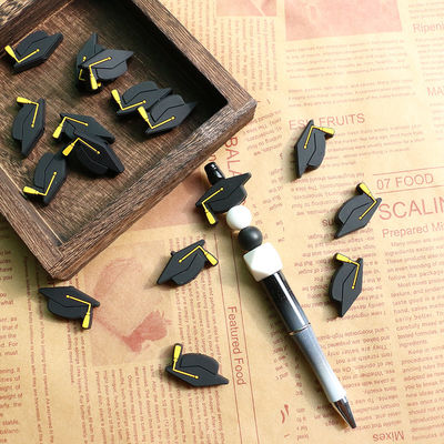 Hạt silicon tiêu cự tùy chỉnh cho bút vòng đeo tay tốt nghiệp Clip DIY