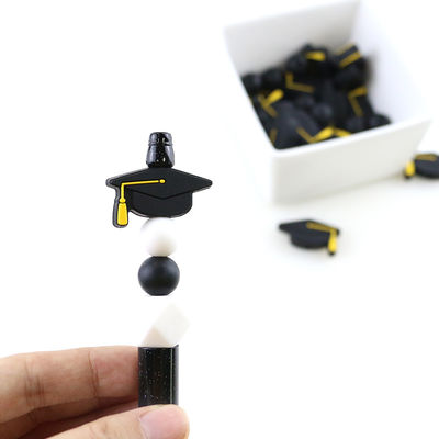 Hạt silicon tiêu cự tùy chỉnh cho bút vòng đeo tay tốt nghiệp Clip DIY