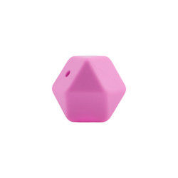 Hạt mọc răng bằng silicon hình lục giác 17mm Thân thiện với môi trường An toàn có thể nhai được khi bé mọc răng