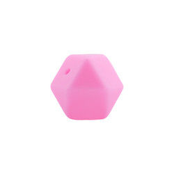 Hạt mọc răng bằng silicon hình lục giác 17mm Thân thiện với môi trường An toàn có thể nhai được khi bé mọc răng