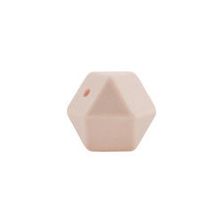 Hạt mọc răng bằng silicon hình lục giác 17mm Thân thiện với môi trường An toàn có thể nhai được khi bé mọc răng