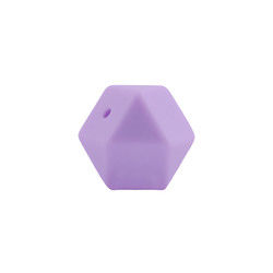 Hạt mọc răng bằng silicon hình lục giác 17mm Thân thiện với môi trường An toàn có thể nhai được khi bé mọc răng
