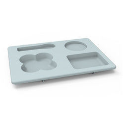 Bộ đồ ăn bằng silicon đa chức năng không thể phá vỡ cho trẻ mới biết đi