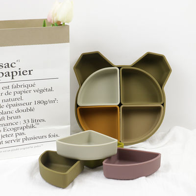 Bear Panda Shape Tấm silicon dành cho trẻ mới biết đi Không độc hại Thân thiện với môi trường