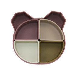 Bear Panda Shape Tấm silicon dành cho trẻ mới biết đi Không độc hại Thân thiện với môi trường