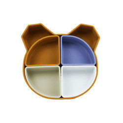 Bear Panda Shape Tấm silicon dành cho trẻ mới biết đi Không độc hại Thân thiện với môi trường