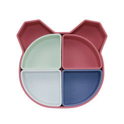 Bear Panda Shape Tấm silicon dành cho trẻ mới biết đi Không độc hại Thân thiện với môi trường