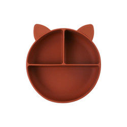 Cat Style Kids silicon Bowl, Tấm hút silicon đầy màu sắc OEM