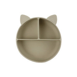 Cat Style Kids silicon Bowl, Tấm hút silicon đầy màu sắc OEM