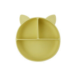 Cat Style Kids silicon Bowl, Tấm hút silicon đầy màu sắc OEM