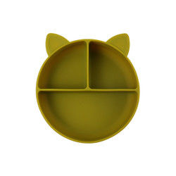 Cat Style Kids silicon Bowl, Tấm hút silicon đầy màu sắc OEM