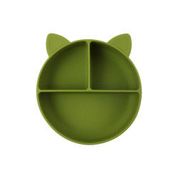Cat Style Kids silicon Bowl, Tấm hút silicon đầy màu sắc OEM