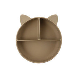 Cat Style Kids silicon Bowl, Tấm hút silicon đầy màu sắc OEM
