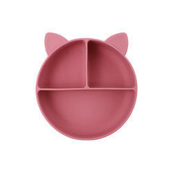 Cat Style Kids silicon Bowl, Tấm hút silicon đầy màu sắc OEM
