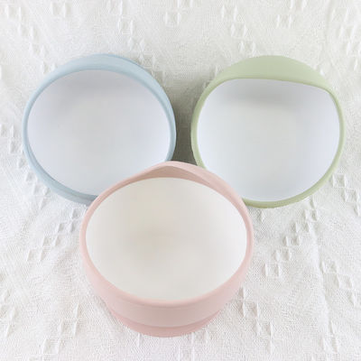 Bộ bát đựng thức ăn cho trẻ em miễn phí BPA tùy chỉnh, bát silicon cho trẻ em hút cấp thực phẩm
