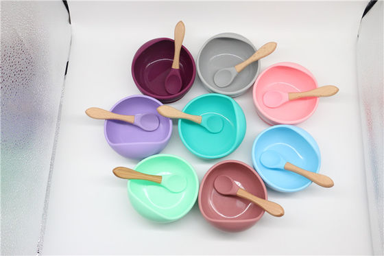 Bộ bát silicon bền nhiều màu Mềm dẻo cho bé bú