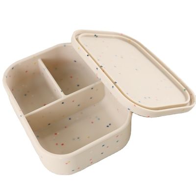 Hộp cơm trưa bằng silicon có thể gập lại 800ml 1200ml cho Bento văn phòng ngoài trời
