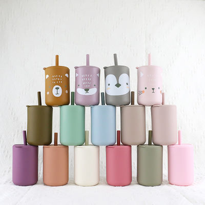 Bộ cốc silicon trẻ em không trơn trượt BPA Free không thấm nước cho trẻ nhỏ