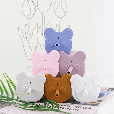 Leak Proof Soft silicon Kids Cup Cấp thực phẩm có nắp rơm OEM