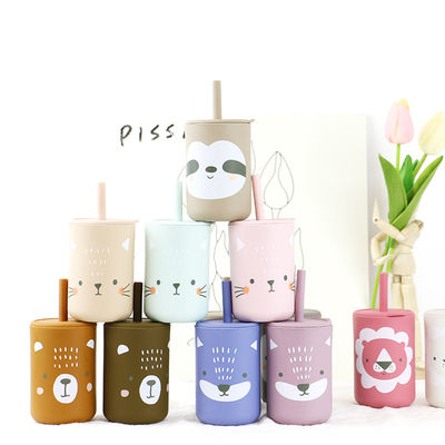 Cốc cà phê silicon cốc miễn phí BPA cho trẻ mới biết đi uống