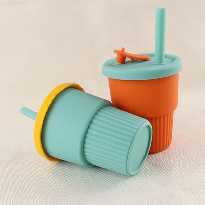 Travel Camp Cốc cà phê silicon có thể gập lại 350ml có nắp rơm